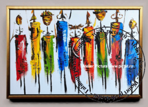 tablou african, Tablou africa, Tablouri cu femei, Picturi multicolore