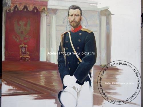 Portret pictat la comanda in ulei pe panza, tablouri la comanda, Pictor Ilya Repin Portret Nicholas II Portret imparatul Rusiei 1896