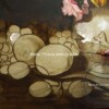 Tablou cu flori in pictura romaneasca Reproducere pictura celebra tablou stile life cu flori si fructe, pictor Ivan Khrutsky, flowers and fruits 1854n