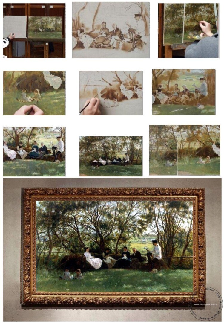Tablou Reproducere pictura celebra peisaj de vara1876, pictor Ilya Repin, pictor Realism, pictura de gen, impressionism, realism