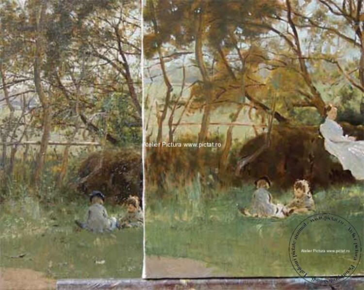tablou celebru, Tablou Reproducere pictura celebra peisaj de vara1876, pictor Ilya Repin, pictor Realism, pictura de gen, impressionism, realism