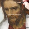Tablou celebru la comanda, tablou portret Hristos in desert, Reproduceri de artă de calitate muzeală