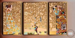 Tablou abstract indragostiti, Tablouri Klimt, Tablou auriu, Tablou sarutul, tablouri copacul vietii