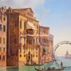 Peisaj venetian, peisaj de vara, Peisaj cu canal venetian, Tablouri la comanda, Picturi in ulei pe panza 20