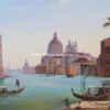 Peisaj venetian, peisaj de vara, Peisaj cu canal venetian, Tablouri la comanda, Picturi in ulei pe panza 29