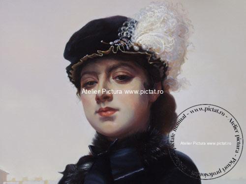 Portret femeie, tablou la comanda, Portrait of an Unknown Lady, Ivan Kramskoi 28